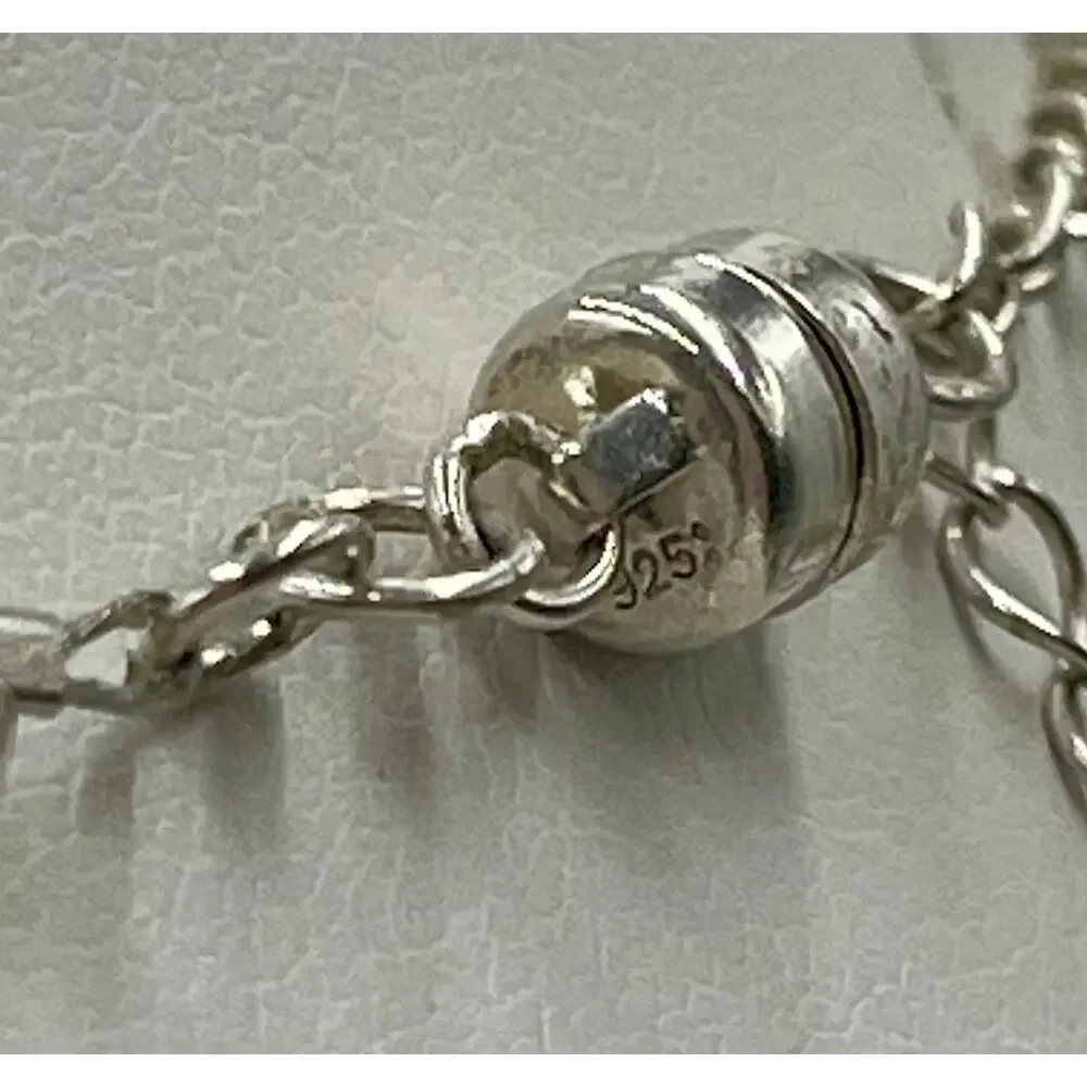 Murano Glass Necklace Sterling Silver Clasp Freshwater Pearls Blue Gold Van Gogh